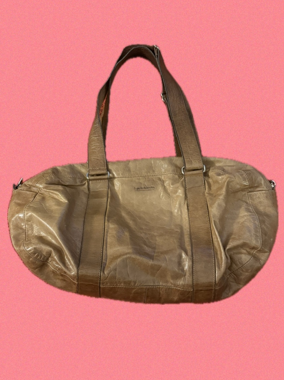 Vintage Rugby Leather Shoulder Bag